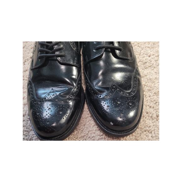 Cole Haan Air Carter Wingtip Black Leather Oxford Shoes 7.5M